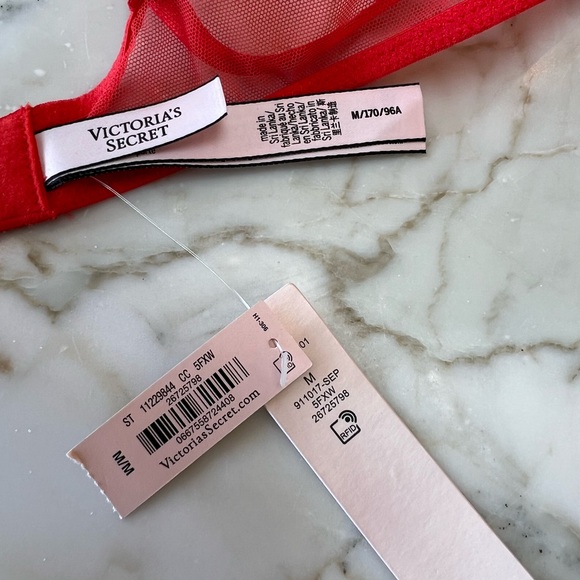 VICTORIA’S SECRET GORGEOUS LACY TEDDY W/SIDE TIES & G STRING NWT SZ-M 🧡❤️🩷 - Picture 6 of 8